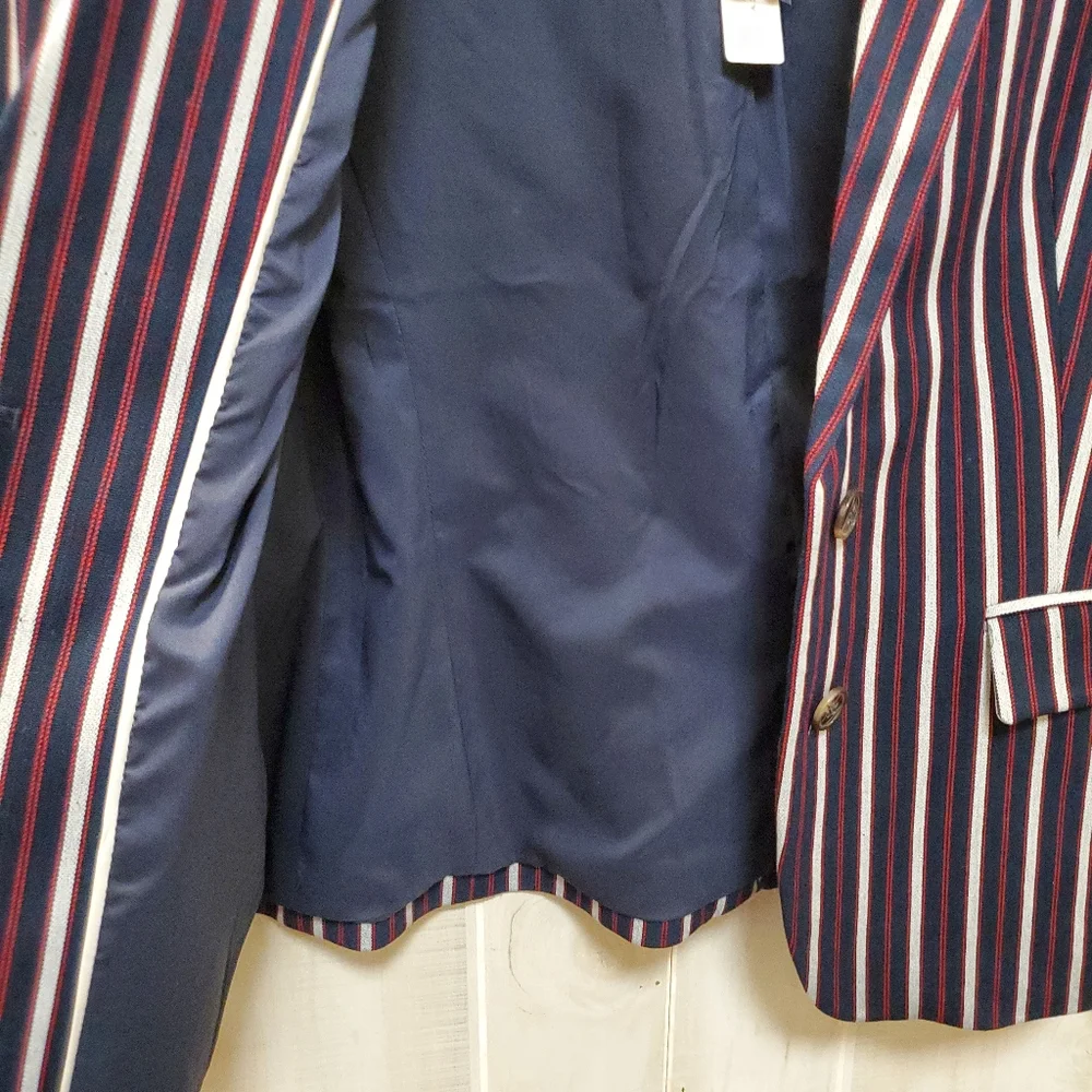 NWT Cartonnier Striped Blazer with Pockets! NEW size S - Picture 3 of 16